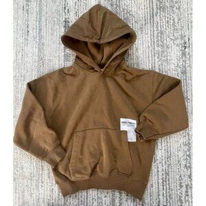 Zara Youth Boys Brown Long Sleeve Pullover Hoodie Graphic Hoodie - Size 8-9
